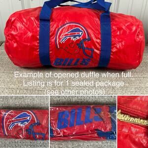 (1) Vintage Buffalo Bills Mini Duffle Bag New Old Stock W/ Winston Cigarette Zip